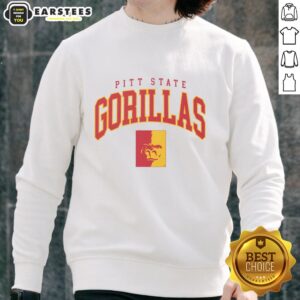 Alt Text: Classic logo sweatshirt featuring the iconic Pittsburg State Gorillas design in vibrant colors. Perfect for fans!