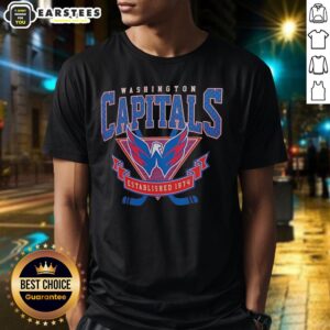 Hot Washington Capitals NHL Established 1974 T-Shirt featuring bold team logo and classic design for fans.