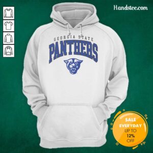 Cozy Pretty Georgia State Panthers classic logo hoodie in blue, perfect for fans and stylish casual wear.
