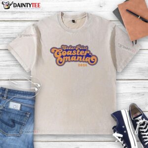 Nice Cedar Point Coastermania 2026 washed t-shirt featuring vibrant graphics and a comfortable fit for coaster enthusiasts.