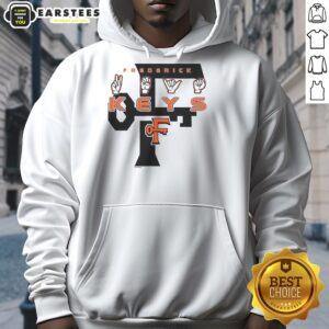 Good Frederick Keys Deaf Awareness 2026 sign on a hoodie, promoting inclusivity and support for the deaf community.