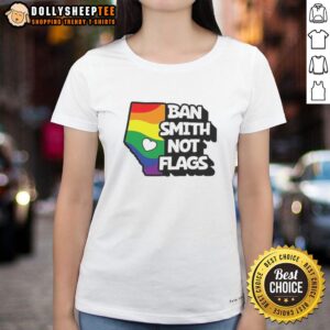 Nice Ban Smith political slogans ladies tee featuring Danielle Smith design, perfect for supporters and events.