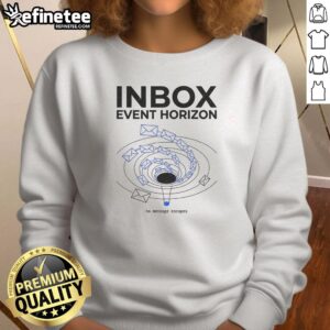 Stylish Pretty Inbox Event Horizon Sweatshirt featuring a vibrant cosmic design, perfect for casual and trendy outfits.