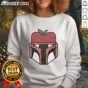 Awesome Boba Fett sweatshirt featuring Star Wars design with New York Mets apple logo, perfect for fans and collectors.