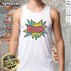 Alt Text: Pretty The Crash Dad Boom Tank Top in vibrant colors, perfect for summer casual wear and stylish outfits.