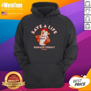 Alt Text: Pretty Washington Nationals baseball hoodie promoting Inova Blood Drives 2026, featuring team colors and logo.