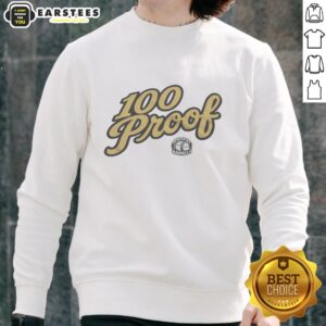 Good 100 Proof Football Kentucky Barrels sweatshirt in navy, perfect for game day and casual wear.