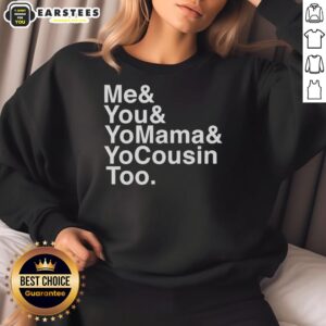 Outkast band sweatshirt featuring 'Me And You And Yomama And Yocousin Too' design, perfect for hip-hop fashion lovers.