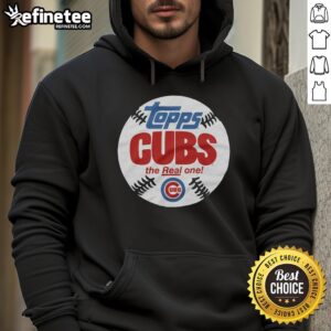 Awesome Chicago Cubs MLB X Topps Baseball hoodie featuring vibrant team colors and logo for fans.