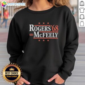 Vintage sweatshirt featuring the official Fred McFeely Rogers 68 small bus design, perfect for nostalgic fans.