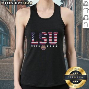 Premium LSU Tigers tall type flag tank top for fans, featuring bold team colors and logo, perfect for game day.