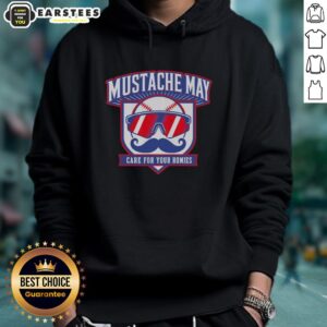Top Mustache May 2026 hoodie design featuring vibrant colors and a playful graphic for caring for your homies.