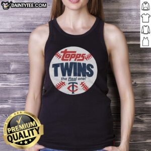 Awesome Minnesota Twins MLB X Topps Baseball tank top featuring vibrant team graphics for true fans.