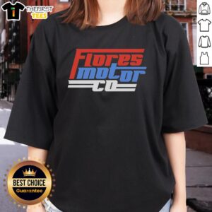Hot Wyatt Flores 2026 Flores Motor Co retro logo on a stylish ladies tee, perfect for fans and fashion lovers.