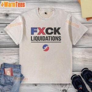 Hot F*ck Liquidations logo on a stylish washed t-shirt, perfect for casual fashion enthusiasts.