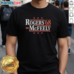 Alt Text: Vintage '68 Fred McFeely Rogers small bus t-shirt, featuring a classic design celebrating the beloved children's TV icon.