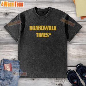 Official Boardwalk Times Star Washed T-Shirt in vibrant colors, perfect for casual summer outings and beach adventures.