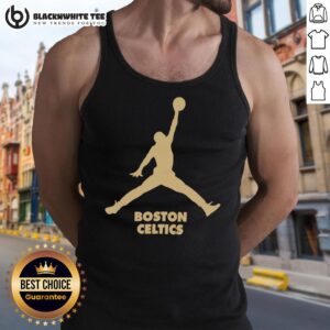 Boston Celtics NBA Jordan Club parody tank top featuring a fun graphic design for basketball fans.