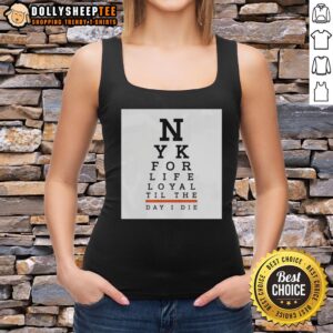 Top New York 'Loyal Til The Day I Die' tank top in black, perfect for fans showing city pride and style.
