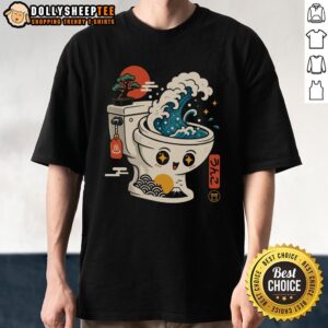 Good The Great Flush Wave Funny Toilet Spoof T-Shirt featuring a humorous toilet design for comedy lovers.
