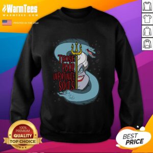 Original The Sea Witch Those Poor Unfortunate Souls sweatshirt featuring a whimsical design and vibrant colors.