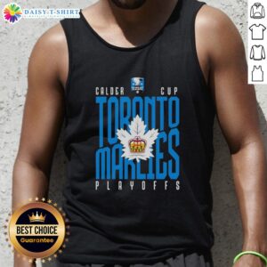 Toronto Marlies Calder Cup Playoffs tank top featuring team logo and colors, perfect for AHL fans and supporters.
