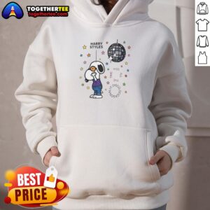 Good Snoopy kiss cartoon hoodie featuring disco vibes, perfect for casual wear and dog lovers.