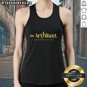 Premium tank top featuring 'The Architect' design, inspired by Barcelona and Paris, perfect for stylish casual wear.