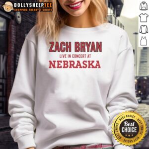 Zach Bryan sweatshirt from April 25, 2026 concert in Lincoln, Nebraska, featuring stylish design and vibrant colors.