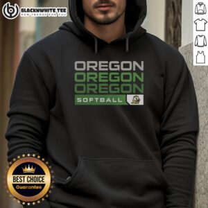 Top Oregon Ducks College Softball hype hoodie in vibrant green, perfect for fans supporting their team during games.