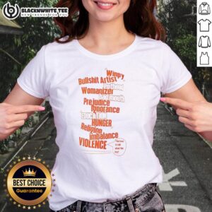 Hot Kamen Rider Ryuki winpy bullshit artist word cloud on a ladies tee, featuring vibrant colors and creative typography.