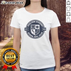 Original Arielehm Academy Wisdom Hope Valor Est 2026 Ladies Tee featuring a stylish design and empowering message.