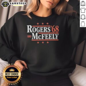 Hot Rogers 68 McFeely Trolley Stars Sweatshirt featuring a stylish design for fans of unique and cozy apparel.