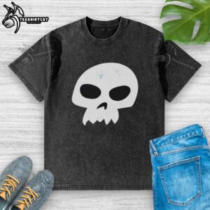 Vintage washed T-shirt featuring Nice Sid Skull logo from Toy Story Disney cartoon, perfect for fans and collectors.