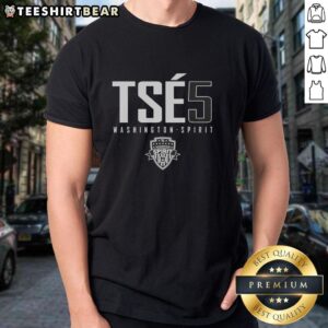 Alt Text: Good Tss 5 Washington Spirit T-Shirt featuring vibrant team colors and logo, perfect for fans and casual wear.