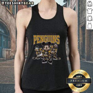 Awesome Pittsburgh Penguins Disney Team ice hockey tank top featuring vibrant graphics and a stylish design for fans.