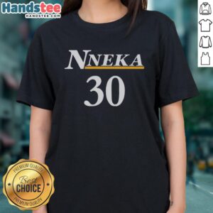 Alt Text: Official Nneka Ogwumike Los Angeles Sparks Bet On Women Jersey 30 Ladies Tee featuring vibrant team colors and logo.