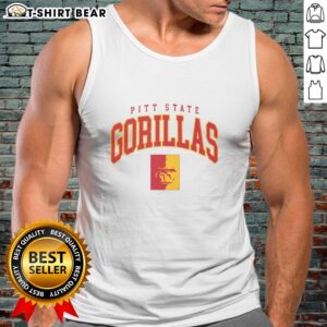 Alt Text: Classic logo tank top featuring the iconic Pittsburg State Gorillas design, perfect for fans and casual wear.