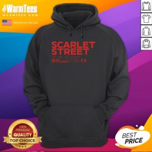 Premium Scarlet Street We Own The Oxygen Hoodie in vibrant red, showcasing stylish design and comfortable fit.