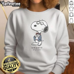 Cute Snoopy Smarty Pants Sweatshirt featuring an adorable Snoopy graphic, perfect for casual wear and dog lovers.