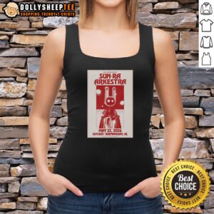 Official Sun Ra Arkestra Birmingham concert poster tank top, featuring vibrant design for the May 22, 2026 event.