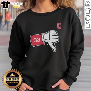 Hot Section 10-33 Thumbs Down Sweatshirt featuring a bold graphic design, perfect for casual wear.