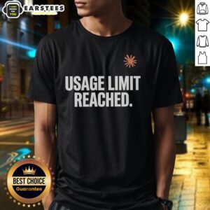 Good Usage Limit Reached T-Shirt featuring a humorous graphic for tech enthusiasts and gamers.
