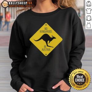 Alt Text: Comfortable Nice No Kangaroos in Austria logo sweatshirt featuring a stylish design, perfect for casual wear.