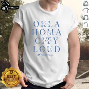 Alt Text: Pretty Oklahoma City Thunder Playoffs 2026 T-Shirt featuring vibrant design, perfect for fans supporting the team.