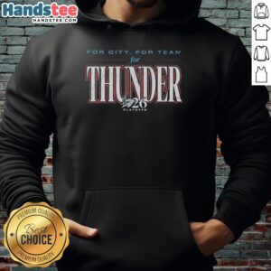 Premium Oklahoma City Thunder hoodie 2026, featuring team logo, perfect for fans and stylish game day wear.