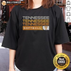 Nice Tennessee Volunteers college softball hype ladies tee featuring vibrant team colors and a stylish design.