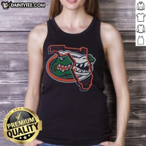Florida Gators home field win tank top featuring vibrant team colors and logo, perfect for game day attire.