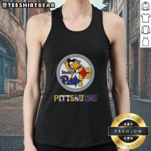 Stylish Pittsburgh Steelers NFL tank top featuring Pittsburgh sports team logos, perfect for fans and game day wear.