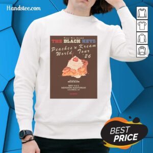 Premium The Black Keys poster sweatshirt for Columbus, OH concert on May 4-5, featuring vibrant graphics and band logo.